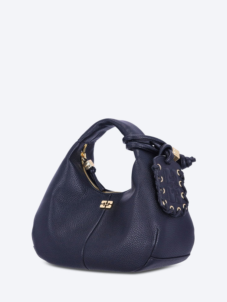Hobo mini grained handbag 2