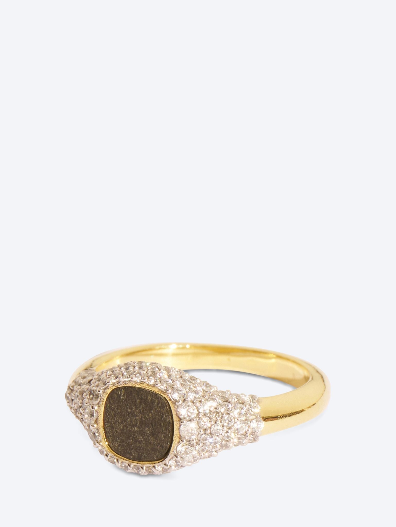 Holi ring obsidienne gold 1