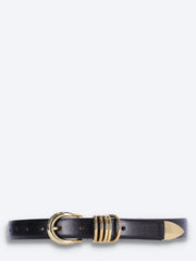 Hollyhock gold leather belt ref: