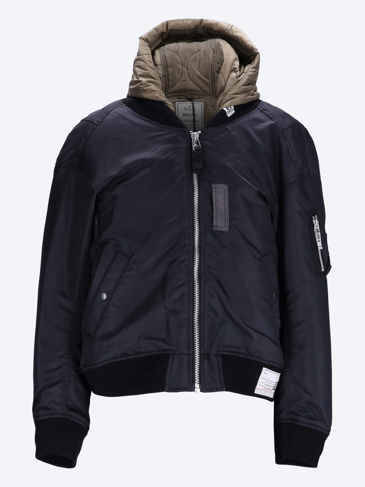 Hooded bomber jacket 1