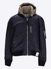 Hooded bomber jacket ref: