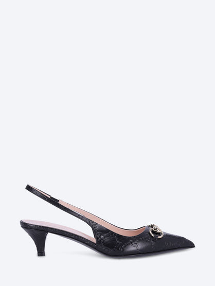 Horsebit slingback