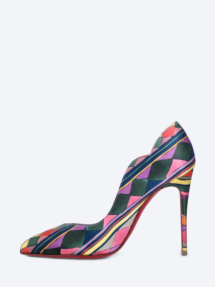 Hot chick 100 cr satin losange pumps 4