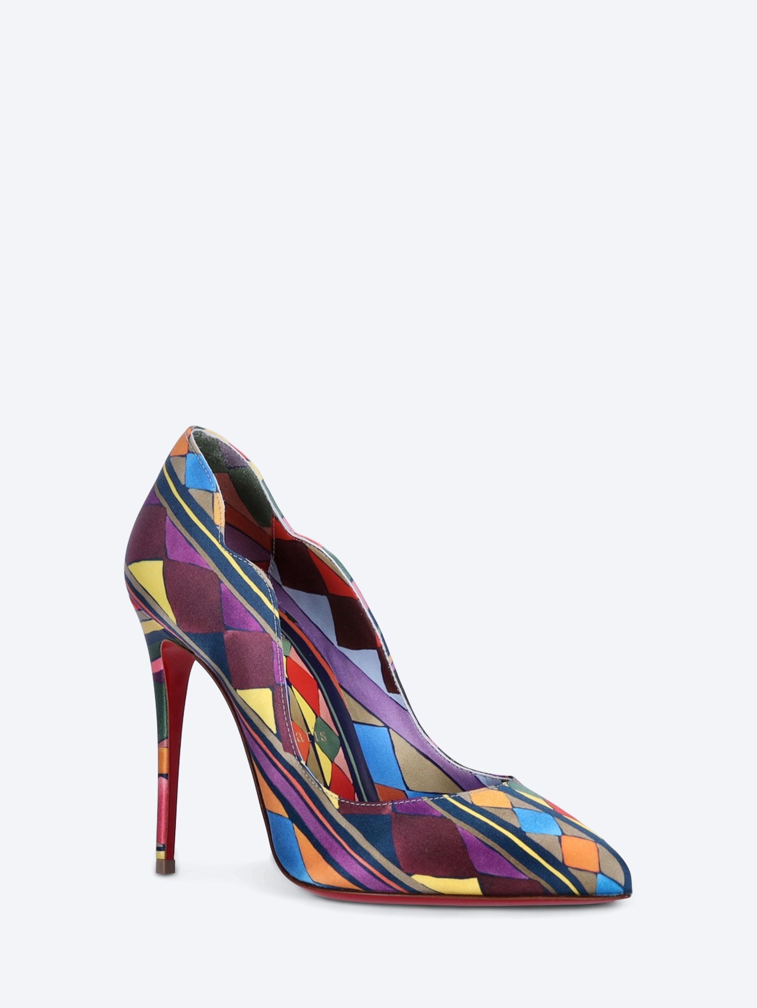 Hot chick 100 cr satin losange pumps 2