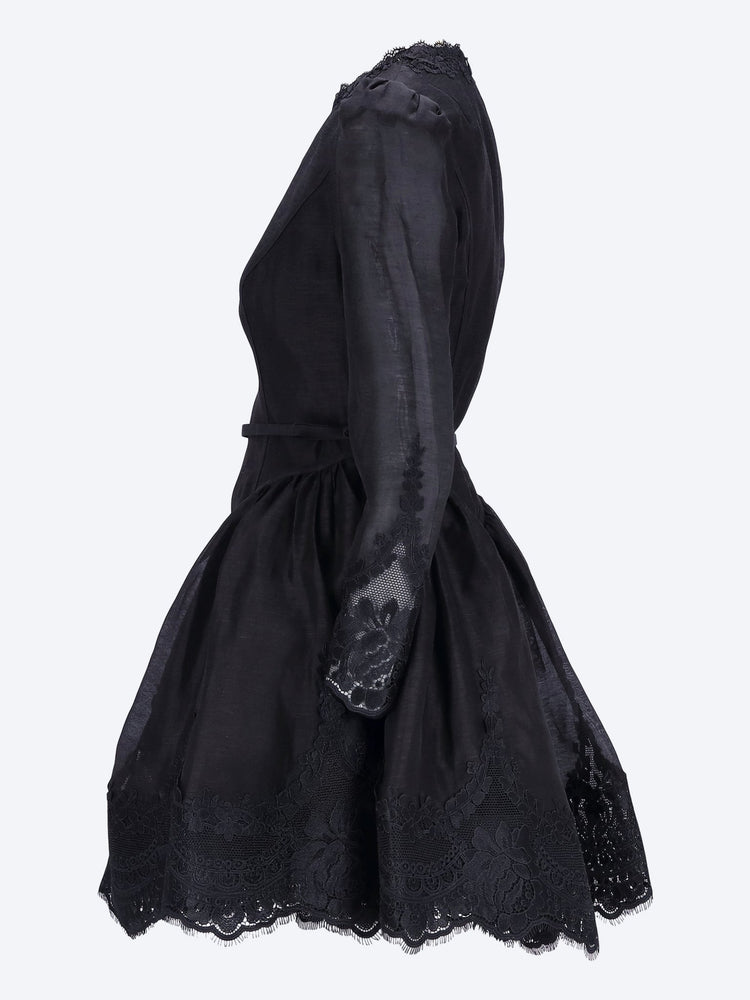 Hypnotic lace trim mini dress 2