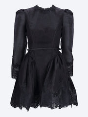 Hypnotic lace trim mini dress ref: