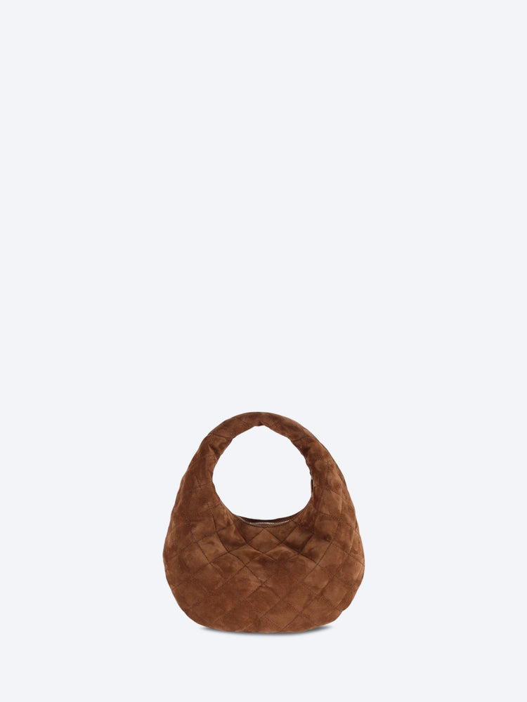 Icarino quilted suede handbag 4