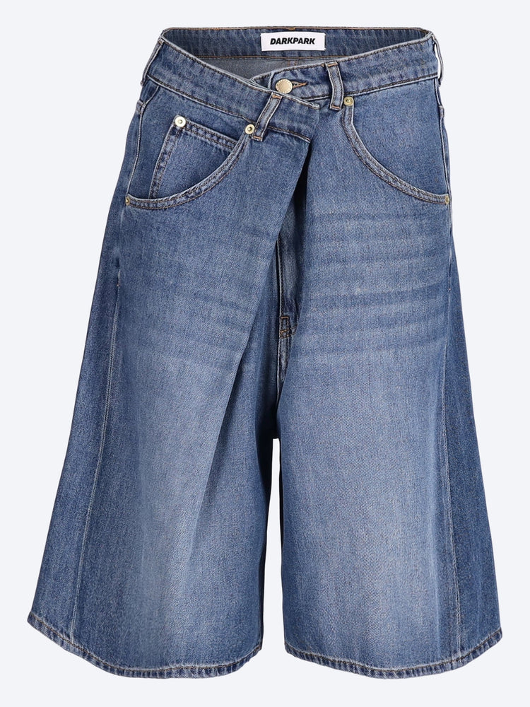 Ines fold over tencel shorts 1
