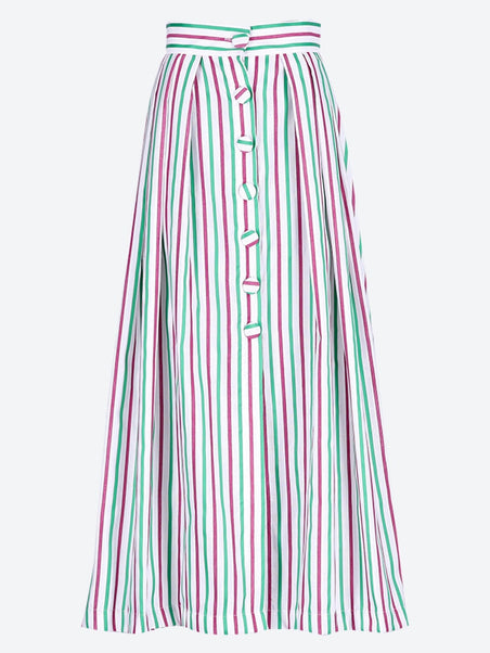 Irving ottoman stripes skirt