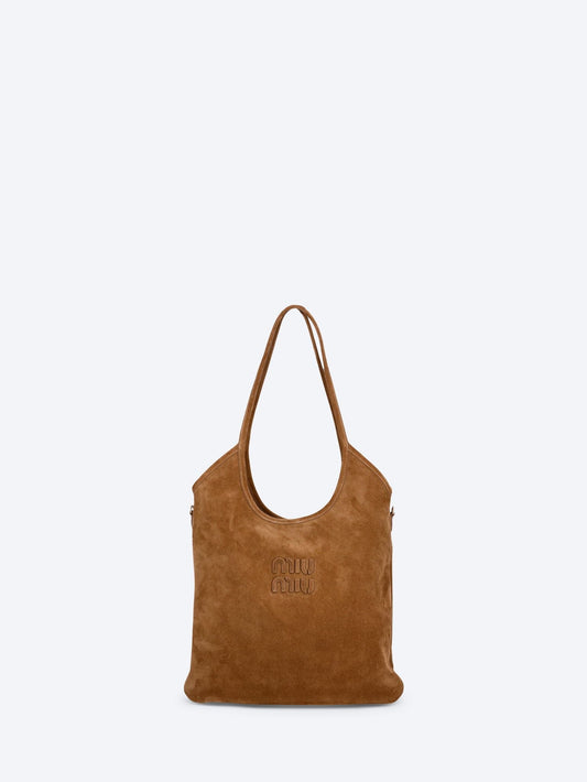  Sac cabas en daim Ivy FEMME-SACS SACS TOTE MIU MIU SMETS