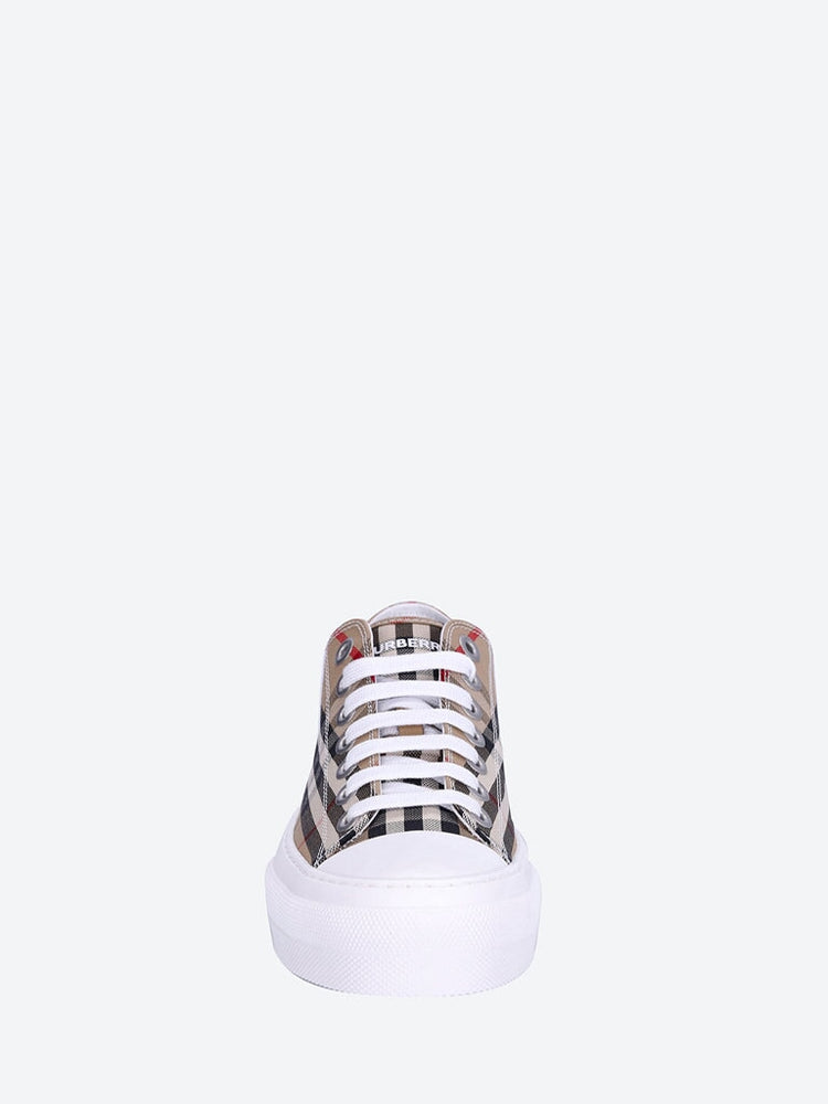 Jack check leather sneakers 3