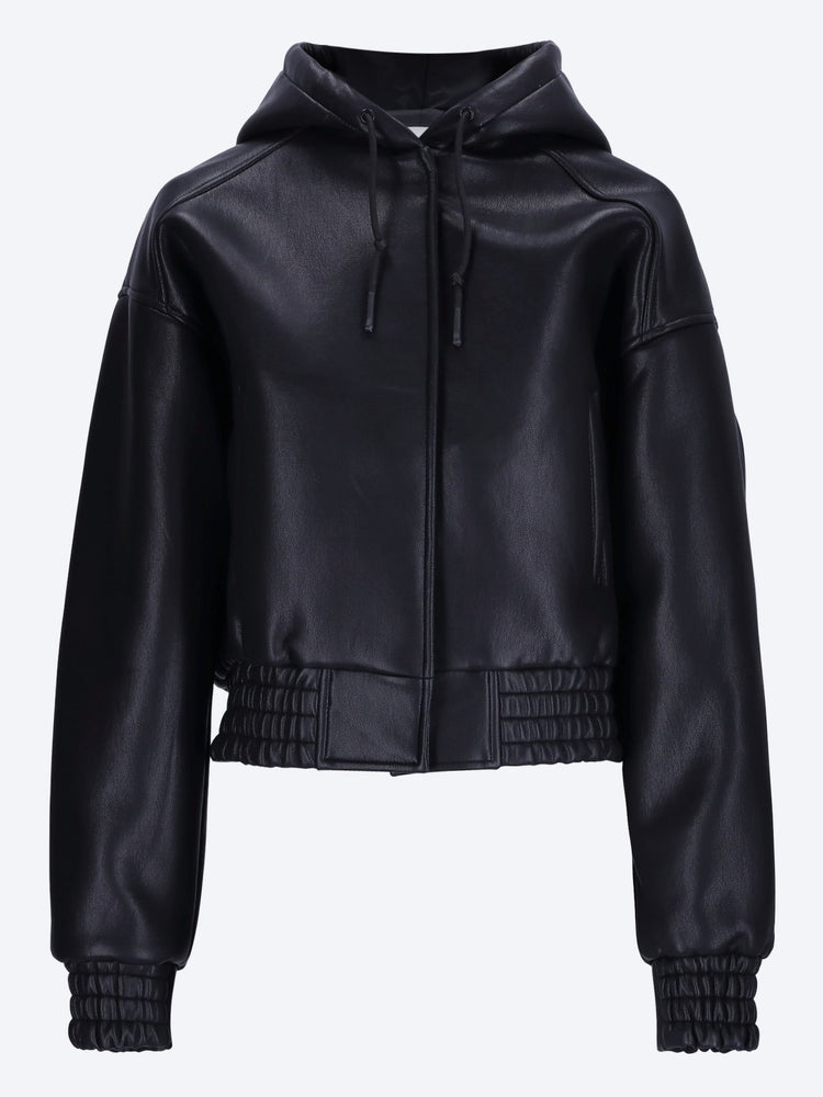 Jackson faux leather bonded bomber jacket 1