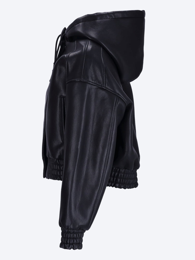 Jackson faux leather bonded bomber jacket 2