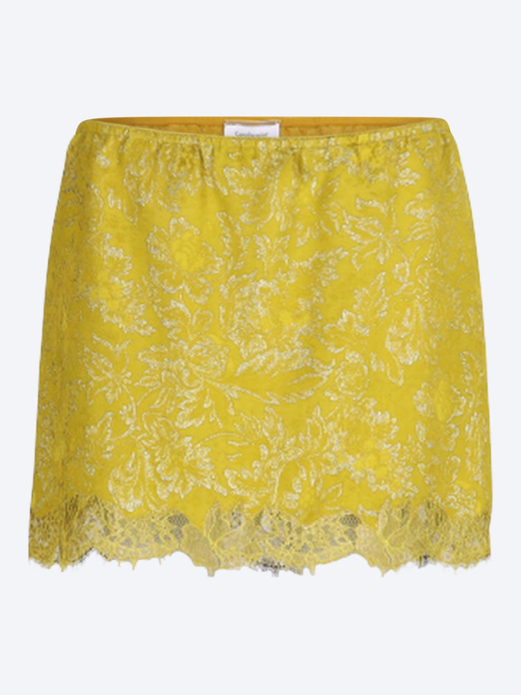 Mini-jupe baroque florale en jacquard 1