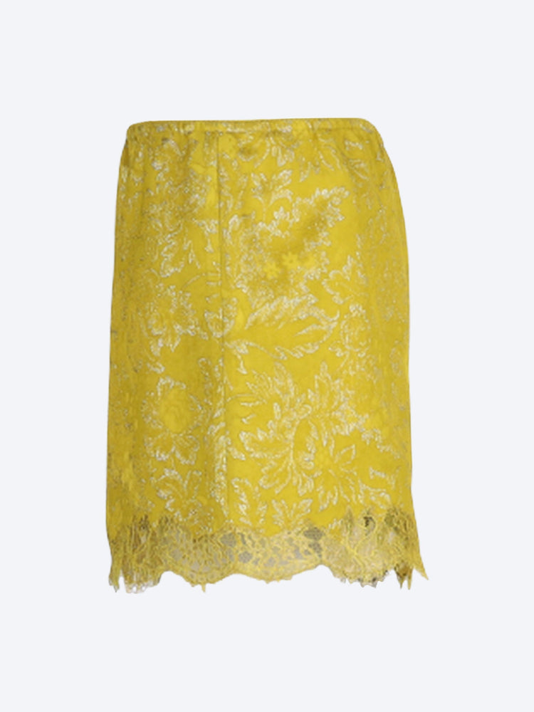Mini-jupe baroque florale en jacquard 2
