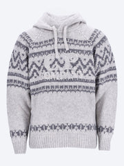 Jacquard knit hoodie ref: