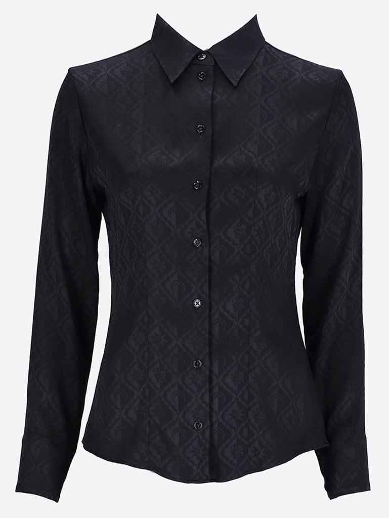 Jacquard viscose shirt blouse 1