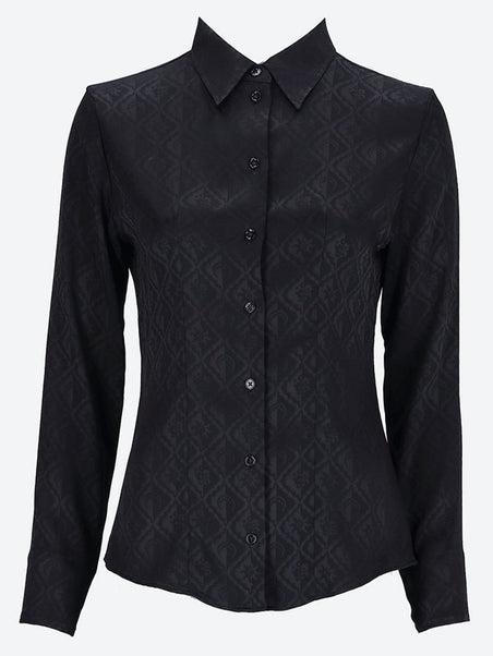 Jacquard viscose shirt blouse