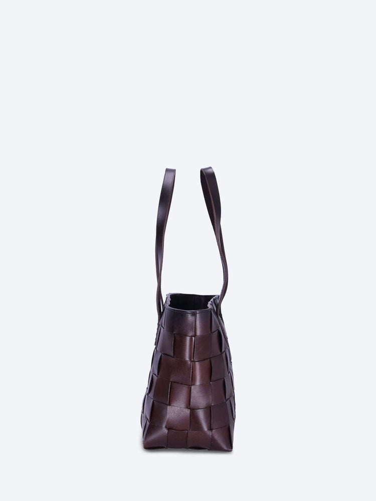 Japan tote flat leather handles bag 3