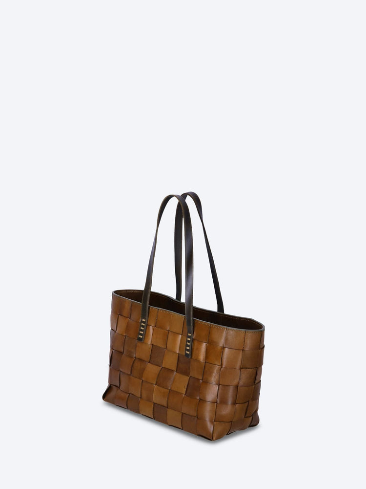Japan tote flat leather handles bag 2