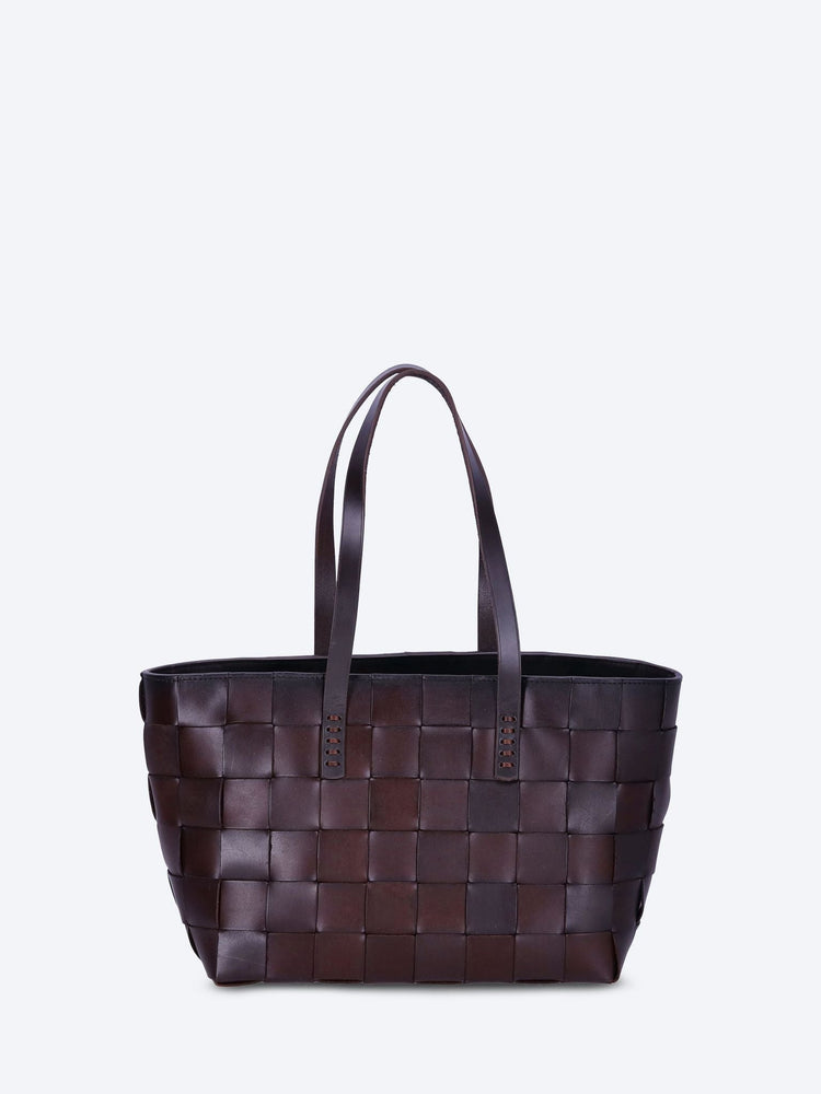 Japan tote flat leather handles bag 4