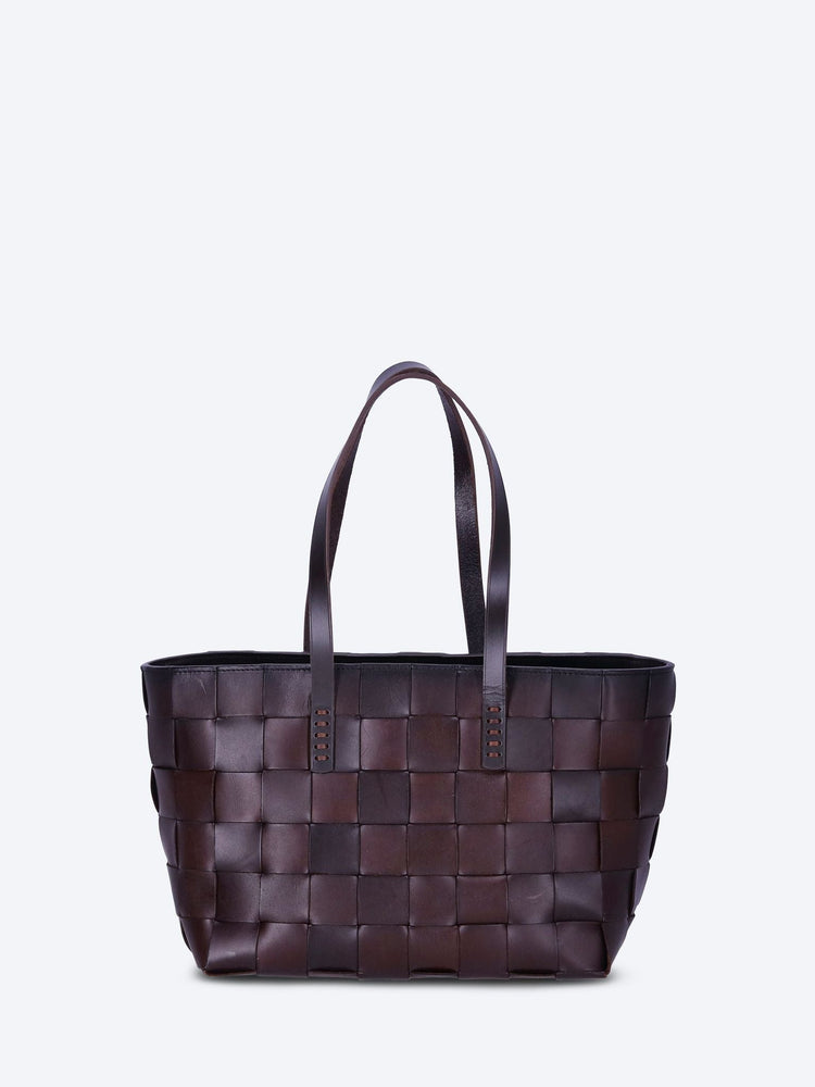 Japan tote flat leather handles bag 1
