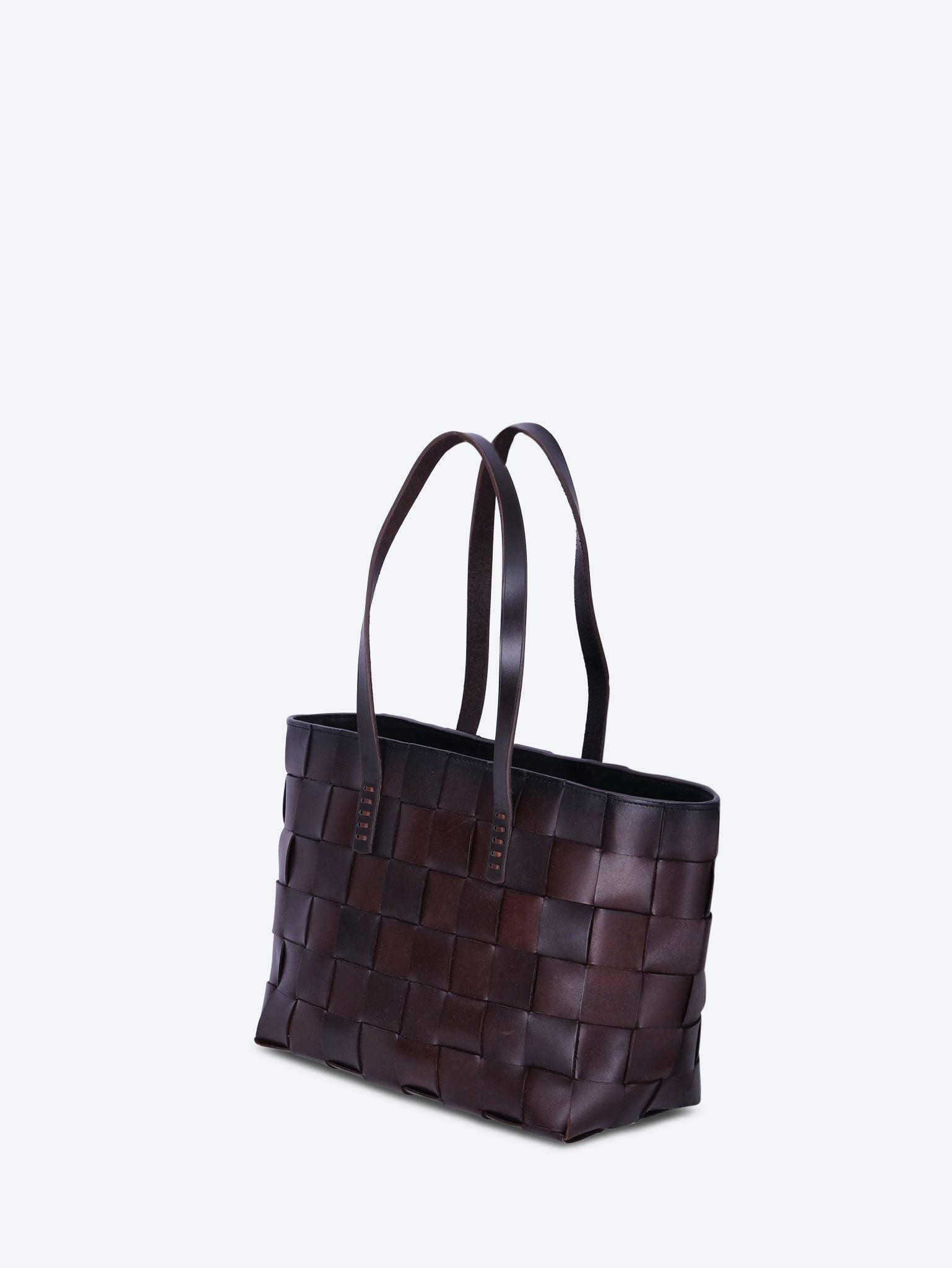 Japan tote flat leather handles bag 2