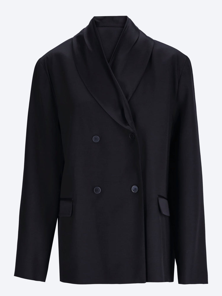 Jiha shawl-collar jacket 1