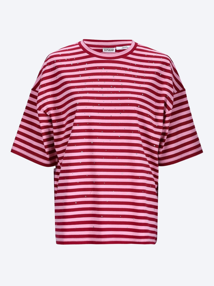 Joste striped t-shirt w strass 1