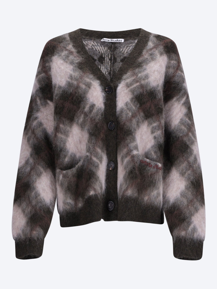 Katch-Cardigan aus Mohair mit Intarsienmuster 1
