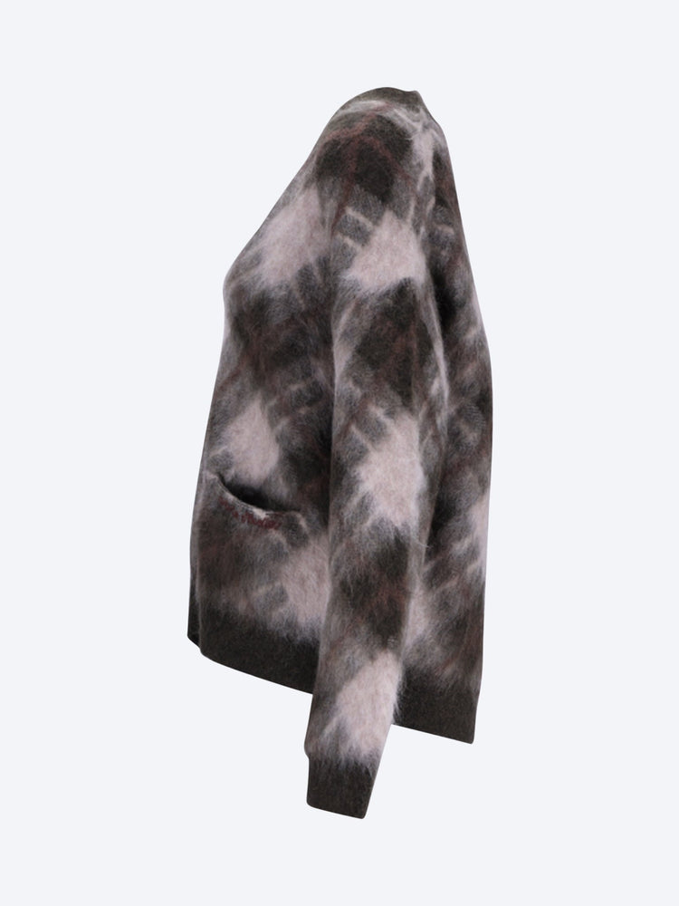Katch-Cardigan aus Mohair mit Intarsienmuster 2