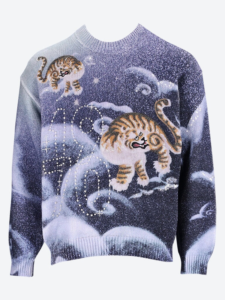 KENZO MEN CLOTHING SWEATSHIRTS Kenzo cloud tiger sweatshirt