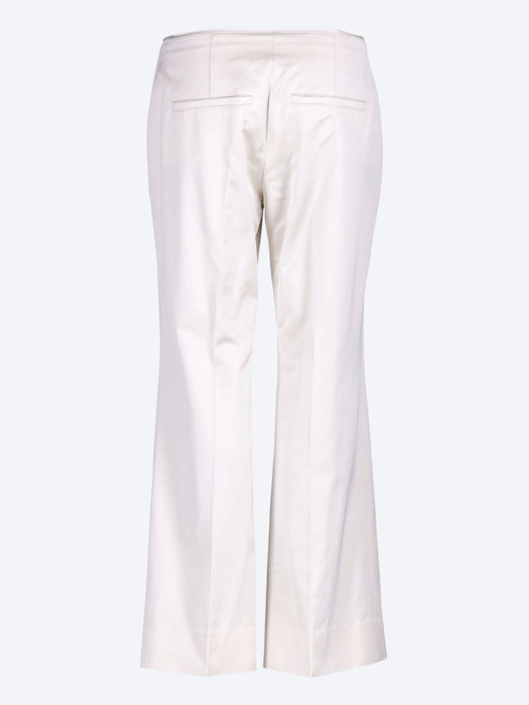 Kick flare raw-edge pants 3