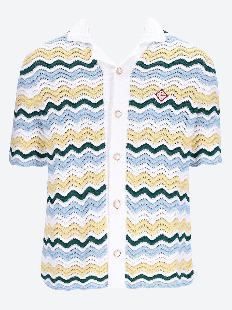 Chemise à ondes boucle en tricot 1