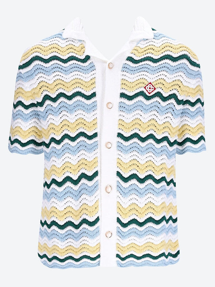 Chemise à ondes boucle en tricot 1