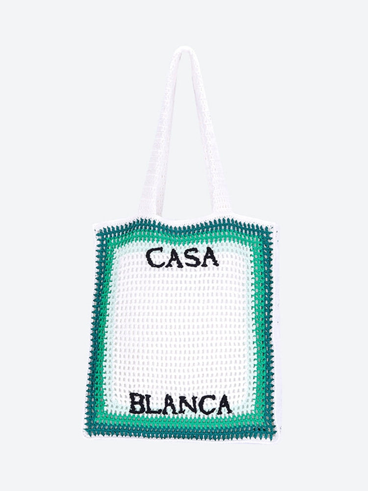 Knit cotton crochet bag 4