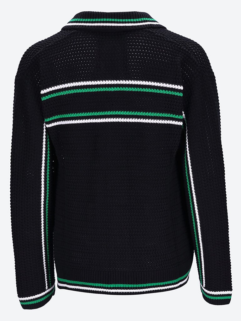 Veste de tennis à effet de crochet en tricot 3