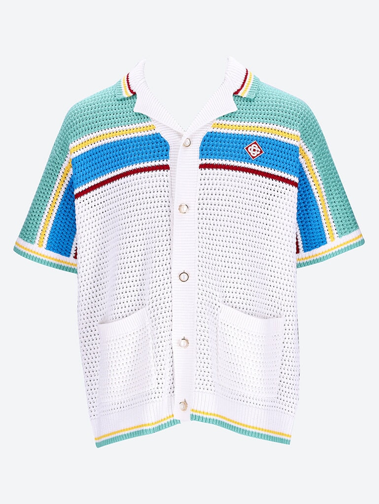Chemise de tennis à effet de crochet en tricot 1