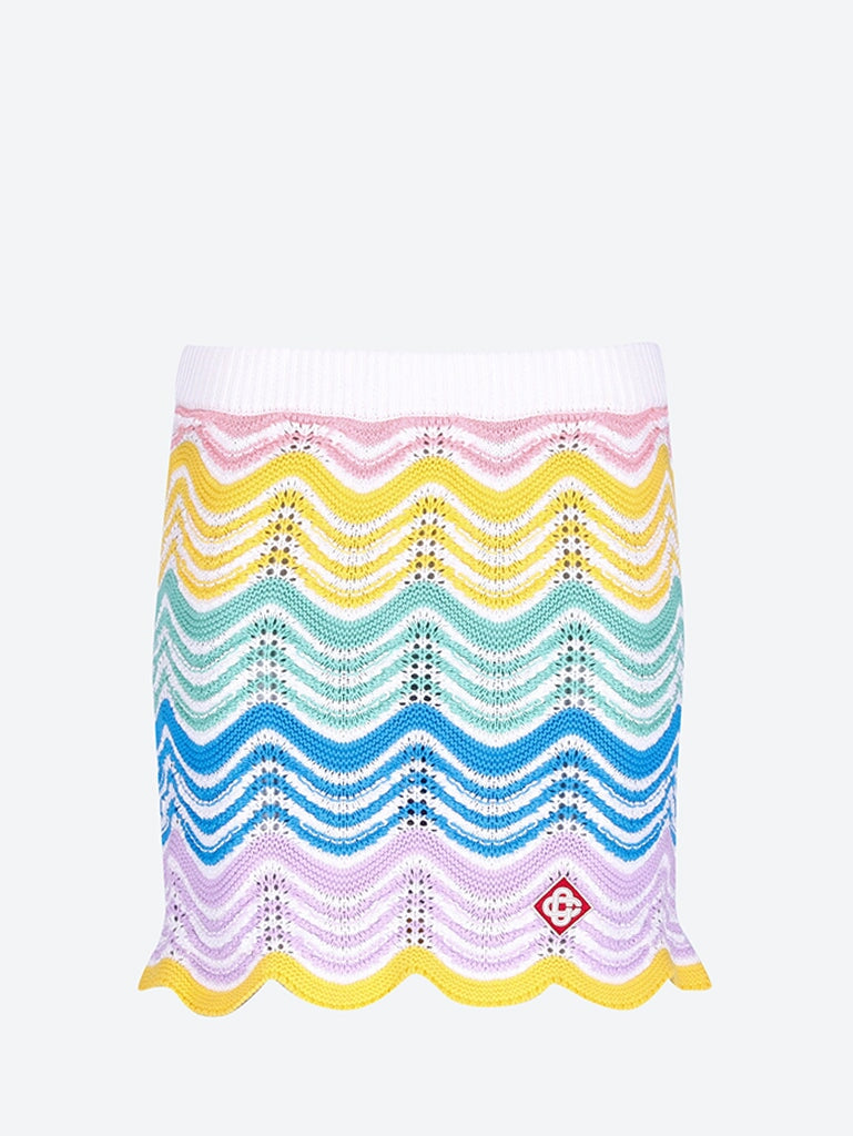 Knit wave crochet skirt 1