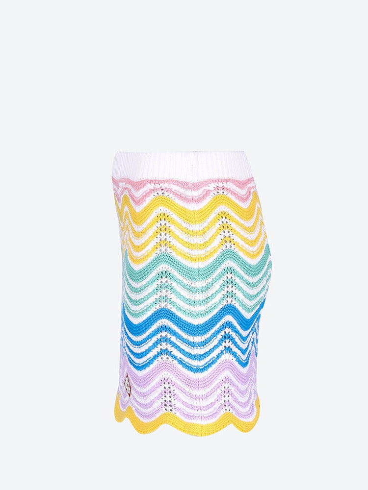 Knit wave crochet skirt 2