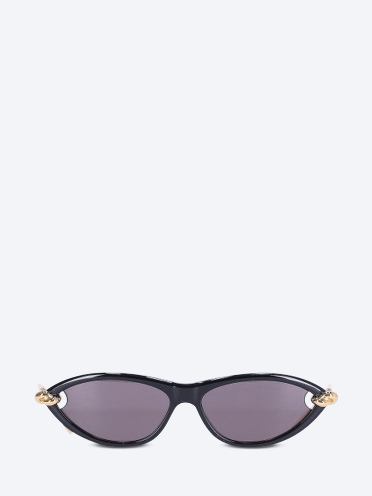 Cat-Eye-Sonnenbrille mit Knotenmuster 1