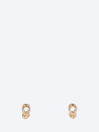 Knot hoop earrings