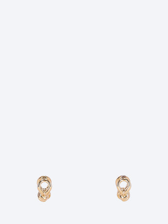 Knot hoop earrings