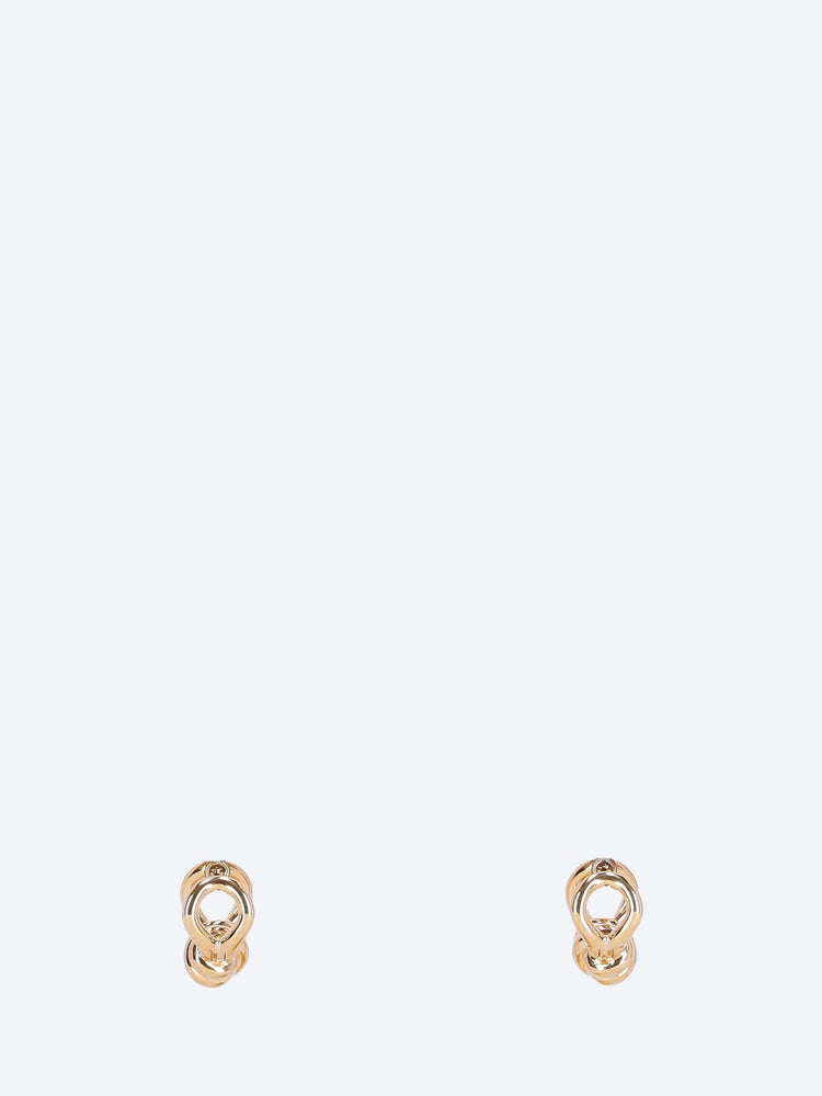 Knot hoop earrings 1