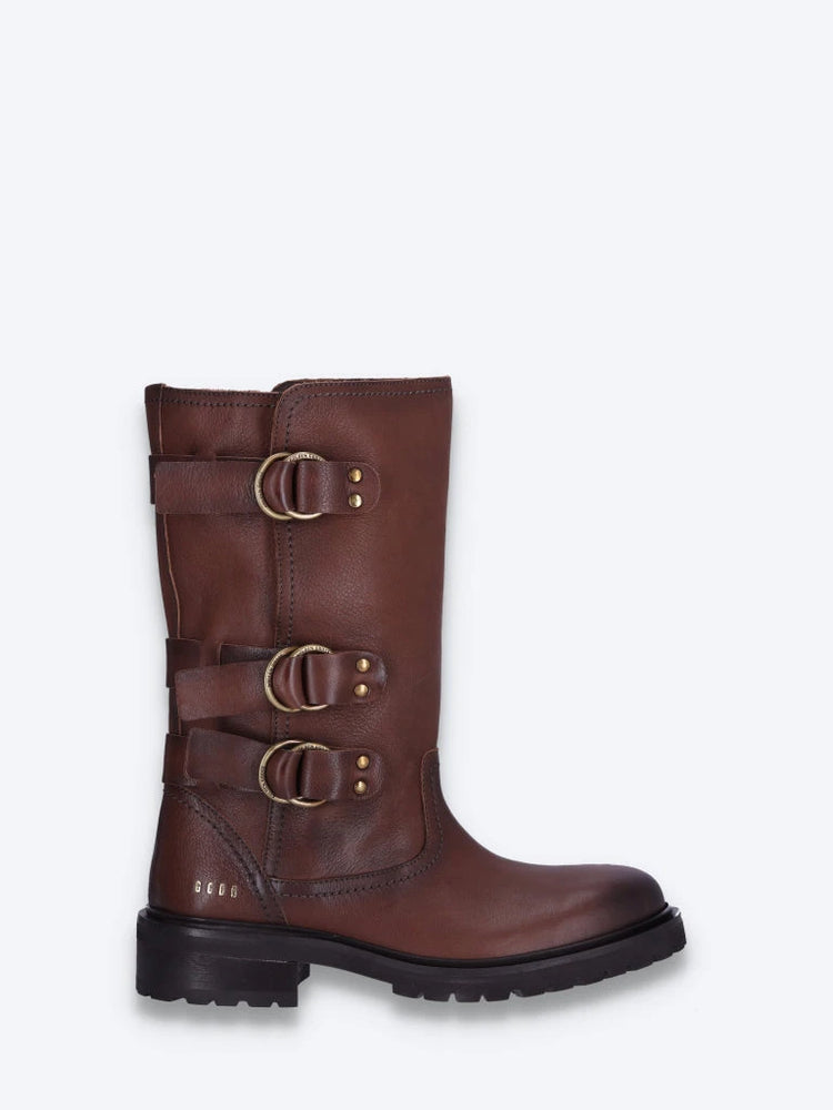 Kurt with straps leather upper sneakers 1