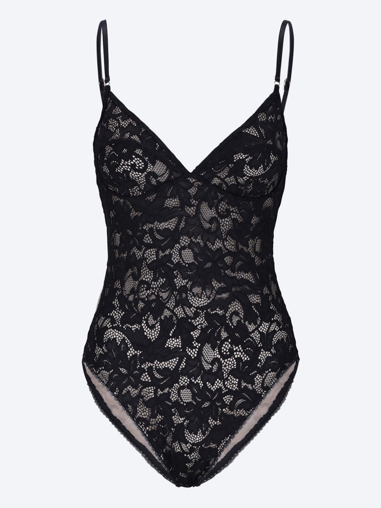 Lace sleeveless bodysuit 1