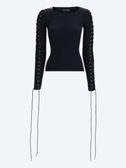 Lace-up long sleeve t-shirt ref:
