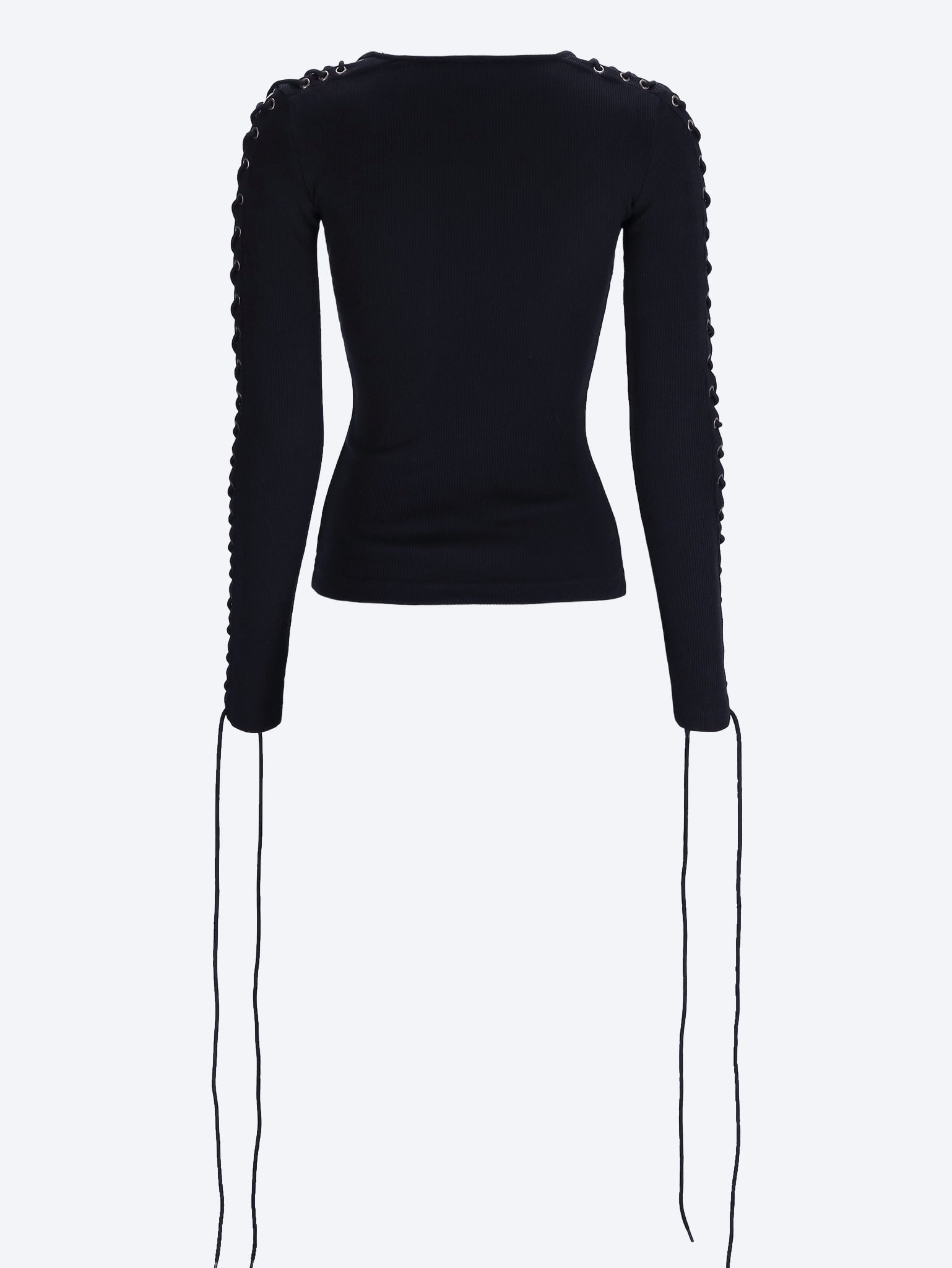 Lace-up long sleeve t-shirt 3