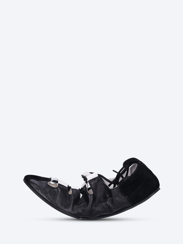 Laced flats ballerinas 4