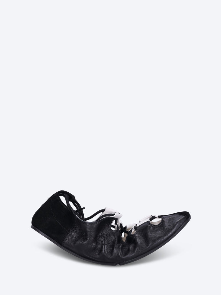 Laced flats ballerinas 1